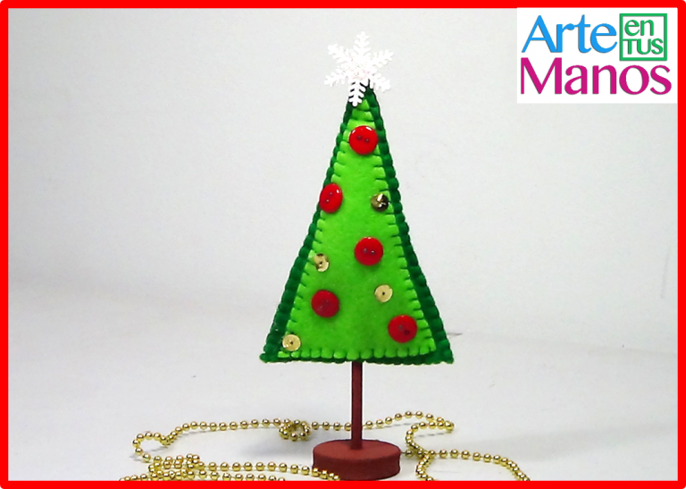 Árbol Navideño en Fieltro Paso a Paso