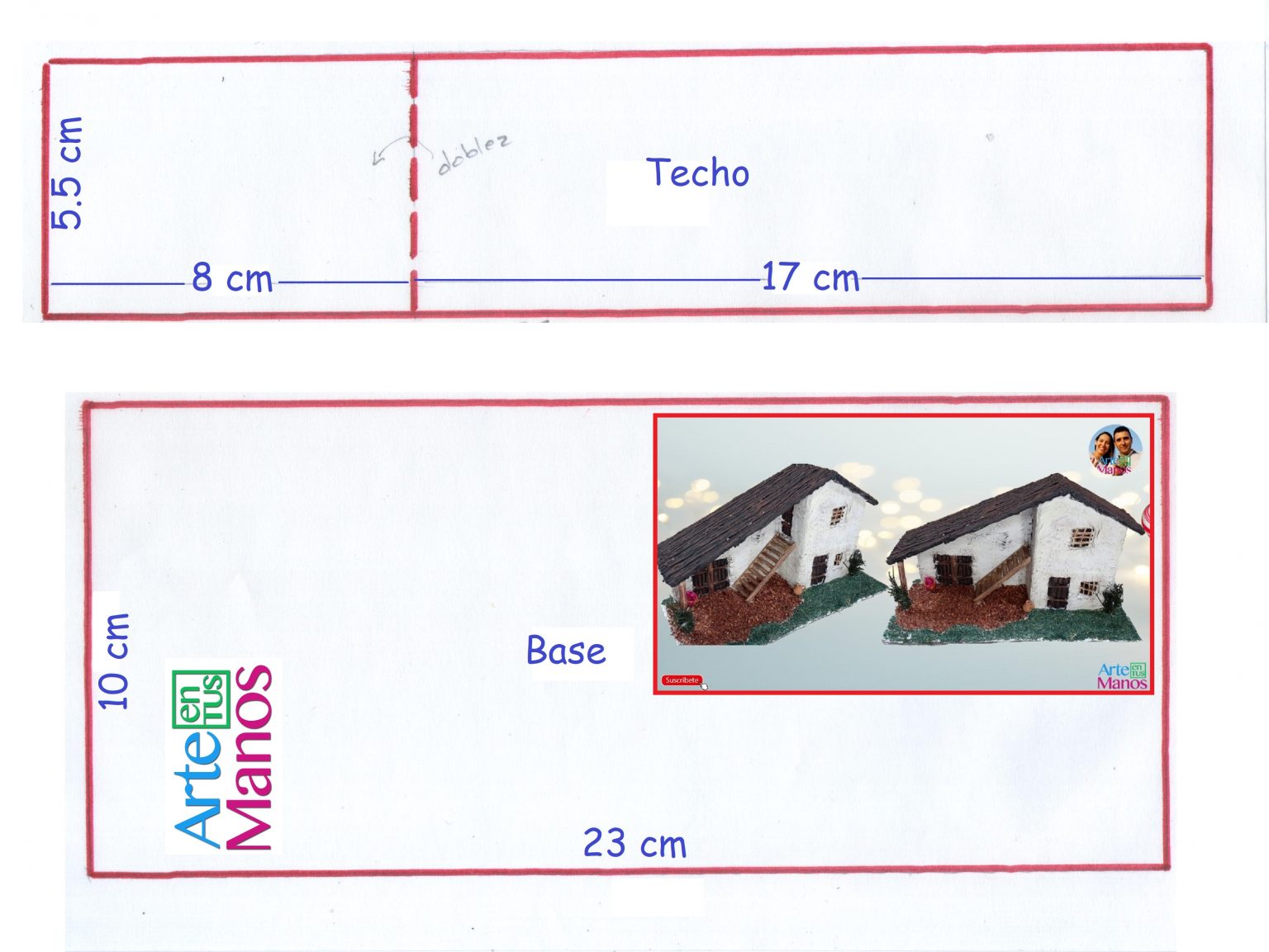 Casas para Pesebres y Belenes Paso a Paso ATM - Arte en Tus Manos con
