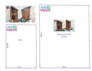 Cobertizo o Escenarios para Belenes, Pesebres con Arte en Tus Manos